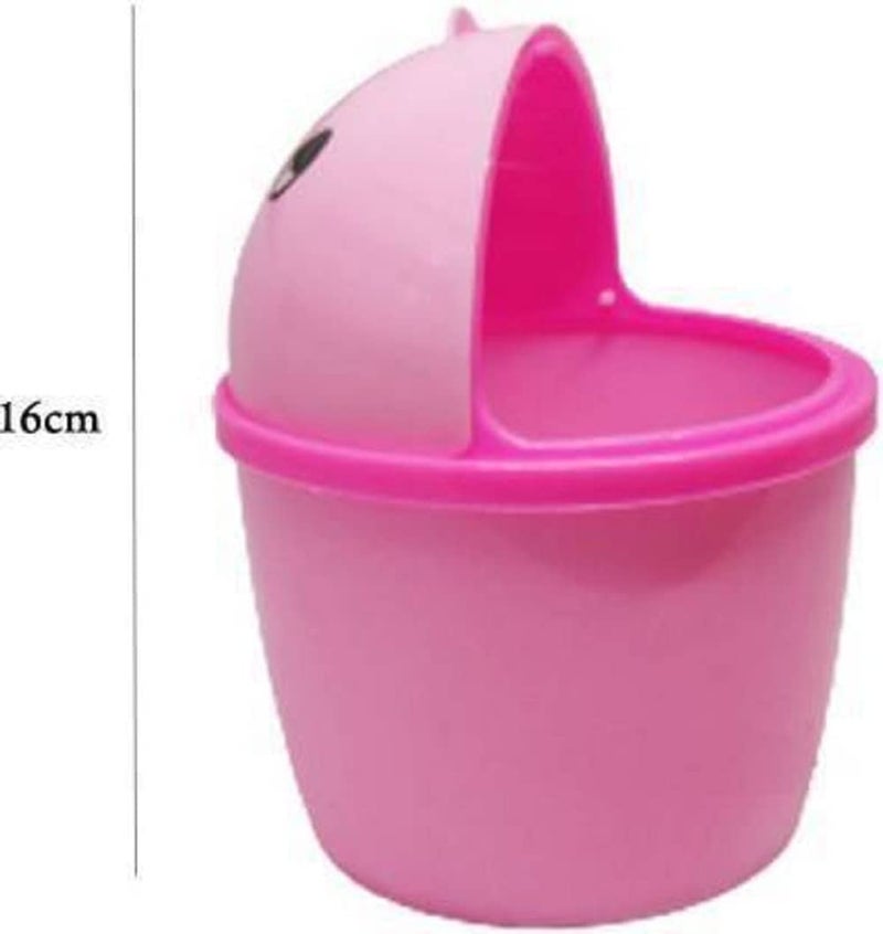 EAGEAN Mini 2 PS Stylish Plastic Tidy Bin Trash Can With Lid, Multi-use Dustbin for Study Table, Washroom, Bedroom etc. (Multicolour) Plastic Dustbin (Multicolor) - Image 4