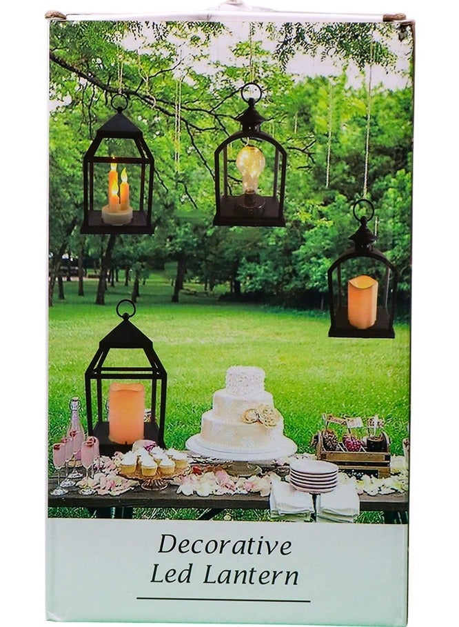 Fananees White Square Ramadan Lantern with Internal Lights - 10992 - Image 2