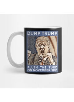 Dump Trump Flush The Turd Mug Glass