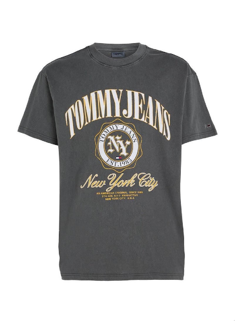 TOMMY JEANS Varsity Logo Relaxed Fit T-Shirt  - Image 2