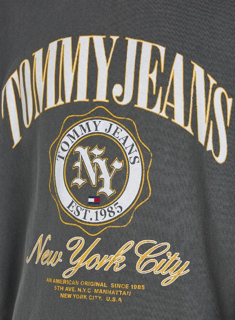 TOMMY JEANS  Varsity Logo Relaxed Fit T-Shirt for Men | Best Price UAE