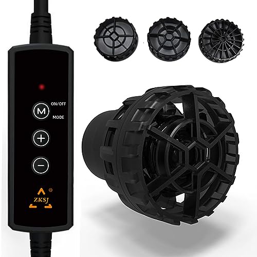 ZKSJ Mini Aquarium Wavemaker 790GPH (3000L/H) Water Circulation Pump, 9W DC 12V with Magnetic DC Power Head, for saltwater tanks up to 18 inches and 10 15 20 gallons - Image 1