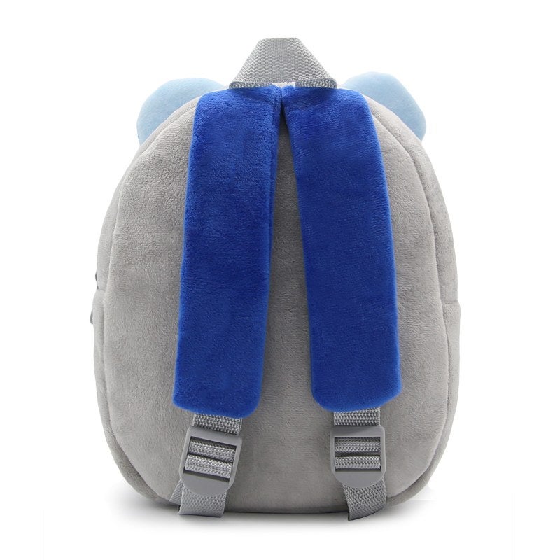 Plush Kids Backpack, Raccoon Animal Design, Soft Lightweight School Bag for Toddlers and Preschool Kids - Image 5