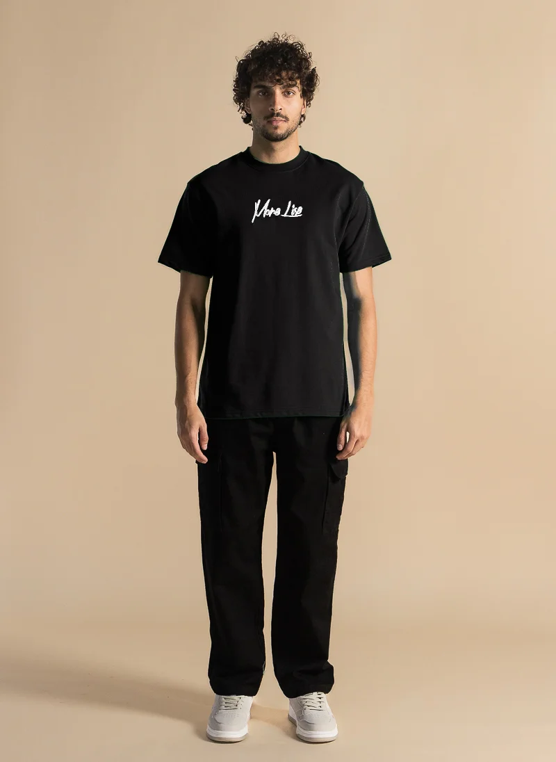 SHAPES DETAIL EMBROIDERED PATCHWORK T-SHIRT