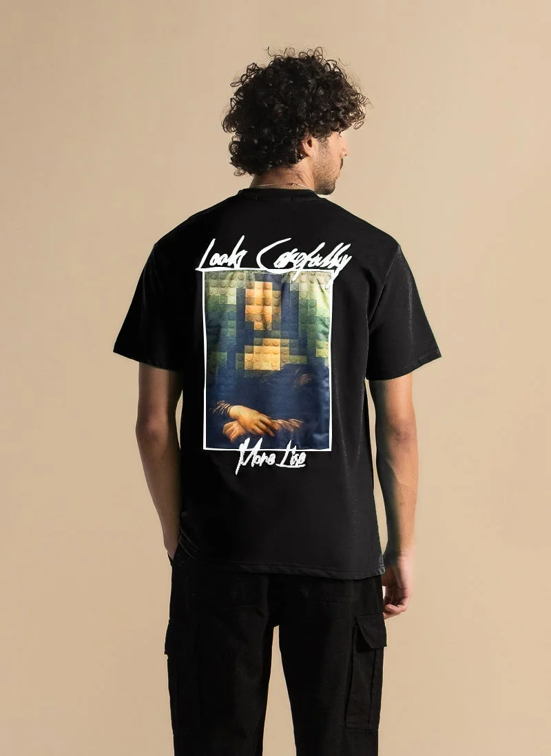 SHAPES DETAIL EMBROIDERED PATCHWORK T-SHIRT