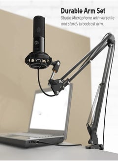 FIFINE FIFINE Gaming PC USB Microphone, Podcast Condenser Mic with Boom Arm, Pop Filter, Mute Button for Streaming, Twitch, Online Chat, Computer Mic for PS4/5 PC Gamer Youtuber-AmpliGame- T669 Pro 1  - Image 5