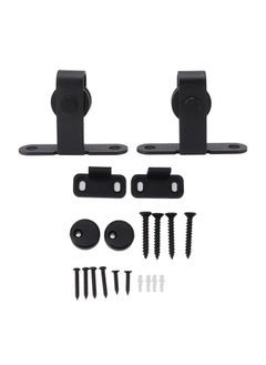 Thoraya Barn Door Hardware Kit Super Silent Strong Load Bearing Mini Sliding Door Track Roller Kit for Cupboard  - Image 1