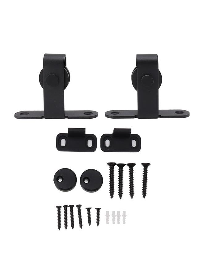 Thoraya Barn Door Hardware Kit Super Silent Strong Load Bearing Mini Sliding Door Track Roller Kit for Cupboard  - Image 1