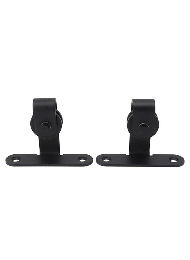 Thoraya Barn Door Hardware Kit Super Silent Strong Load Bearing Mini Sliding Door Track Roller Kit for Cupboard  - Image 3
