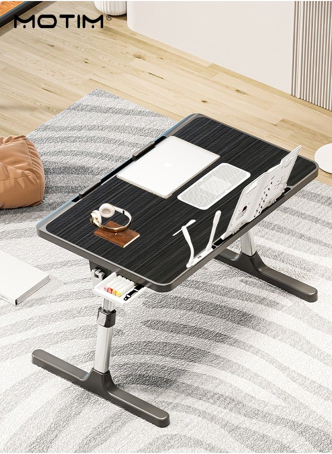 Laptop Desk for Bed, Adjustable Foldable Laptop Tray Table, Multifunctional Portable Standing Desk with Storage Drawer, Lap Tablet Table with Heat Dissipation Function, Suitable for Bed Couch Sofa and Flooring - pzsku/Z12E44946B7FDDA9719EEZ/45/_/1737187919/95b4f498-b9b7-40c1-bde7-24945dbef158