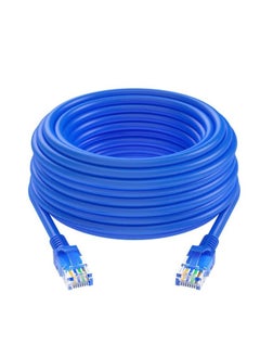 Generic 8-core Finished Network Cable Jumper Router Cat 6 Six Gigabit Network Cable RJ45 Computer High-speed Broadband Network Cable-Color:Blue Standard Oxygen-free Copper-Line Length:1.5m  - Image 1