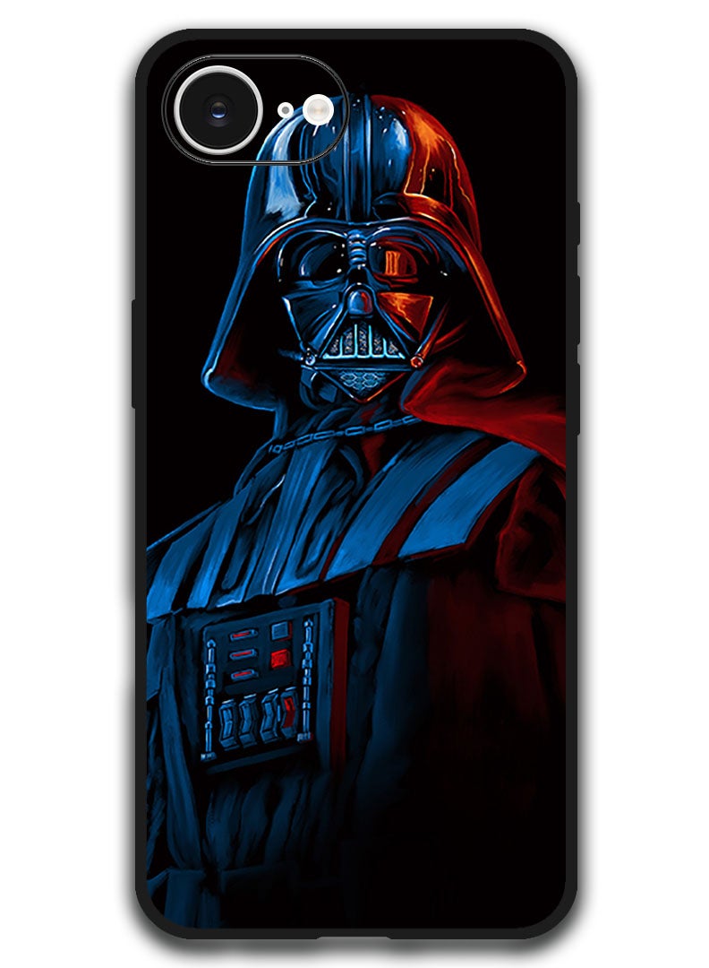 Theodor Case Compatible with Apple iPhone 17e / 16e 6.1 Inch Protection Shockproof Bumper Cover - flaviano-oliveira-darth-v - Image 1