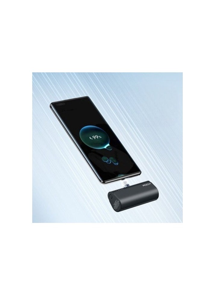 Rock - Rock iphone Mini Portable power bank Charger 4800mAh with Built in Cable Compatible with i phone - Image 1