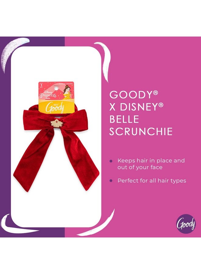 Goody رباط شعر أوشلس XL مع قوس من ديزني الأميرة بيل - إكسسوارات شعر للرجال والنساء والأولاد والبنات - أسلوب سهل وحافظ على شعرك مؤمنًا لراحة طوال اليوم لجميع أنواع الشعر - Image 3