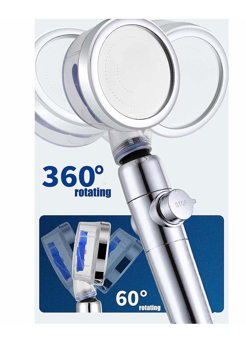 XiuWoo - High Pressure Handheld Turbocharged Shower Head With Filter - Image 1