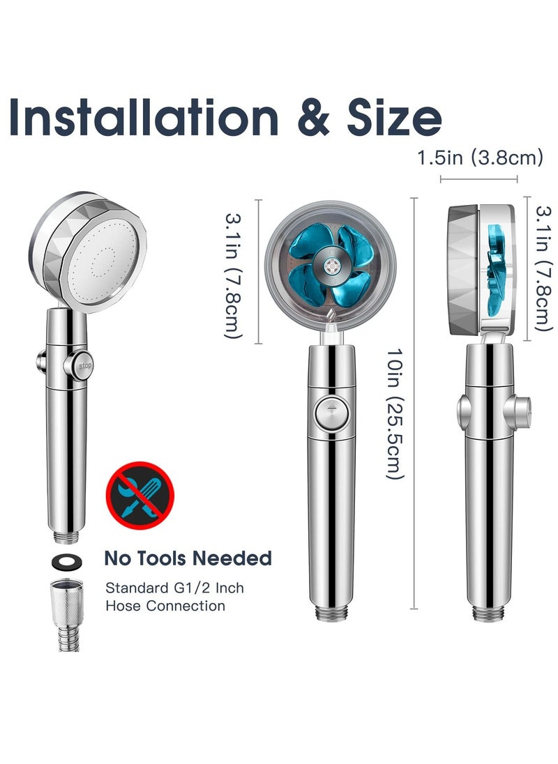 XiuWoo - High Pressure Handheld Turbocharged Shower Head With Filter - Image 1