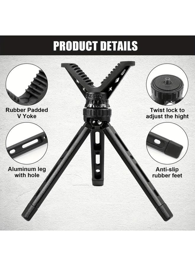 Lightweight Aluminum Tripod HTPT006 With Rotating V Head For Hunting Cameras - Image 3