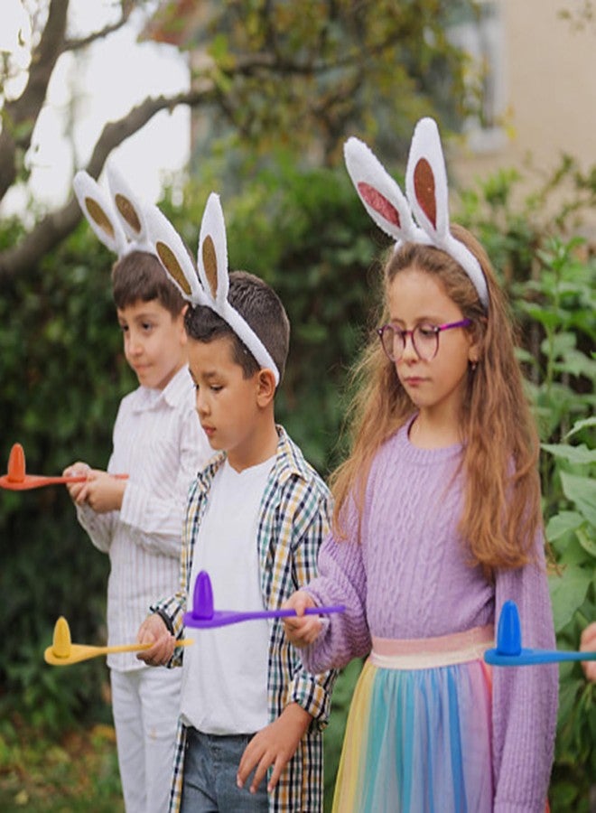 TOPZEA 24 PCS Easter Egg and Spoon Race Game Set, Wooden Egg Balance Game 12 Players, Carnival Relay Race Field Day Games for Kids & Family, Easter Eggs Hunt, Outdoor Lawn Games - Image 5