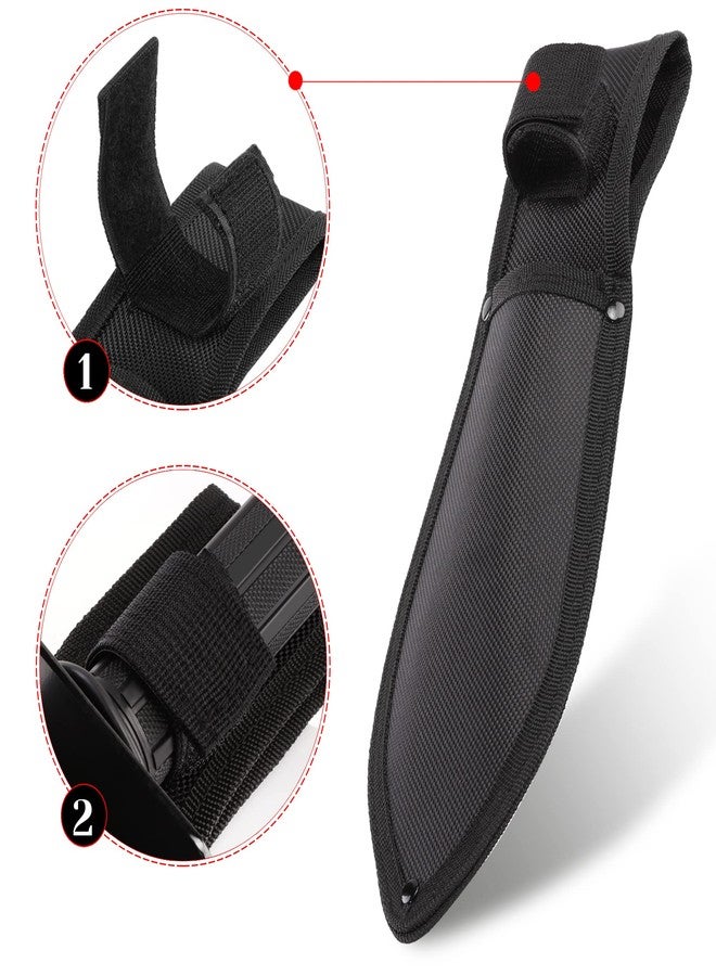 Kemaier Metal Detector Shovel, Heavy Duty Double Serrated Edge Digger, Metal Detecting Digging Tool with Sheath for Belt Mount, Gardening Accessories for Metal Detection Digging Loosening Planting - Image 2