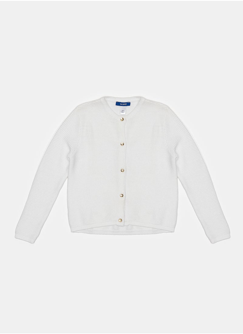 Okaidi White Vest for Girls  - Image 1