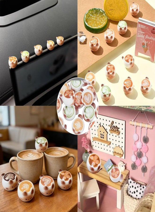 OULIGET Mini Coffee Cup Figurines,Cute 3D Cat Shape Mugs Decorations,Miniature Tableware for Home Office Car Interior Ornaments,DIY Mini Kitchen Micro Landscape,10 Pieces - Image 5