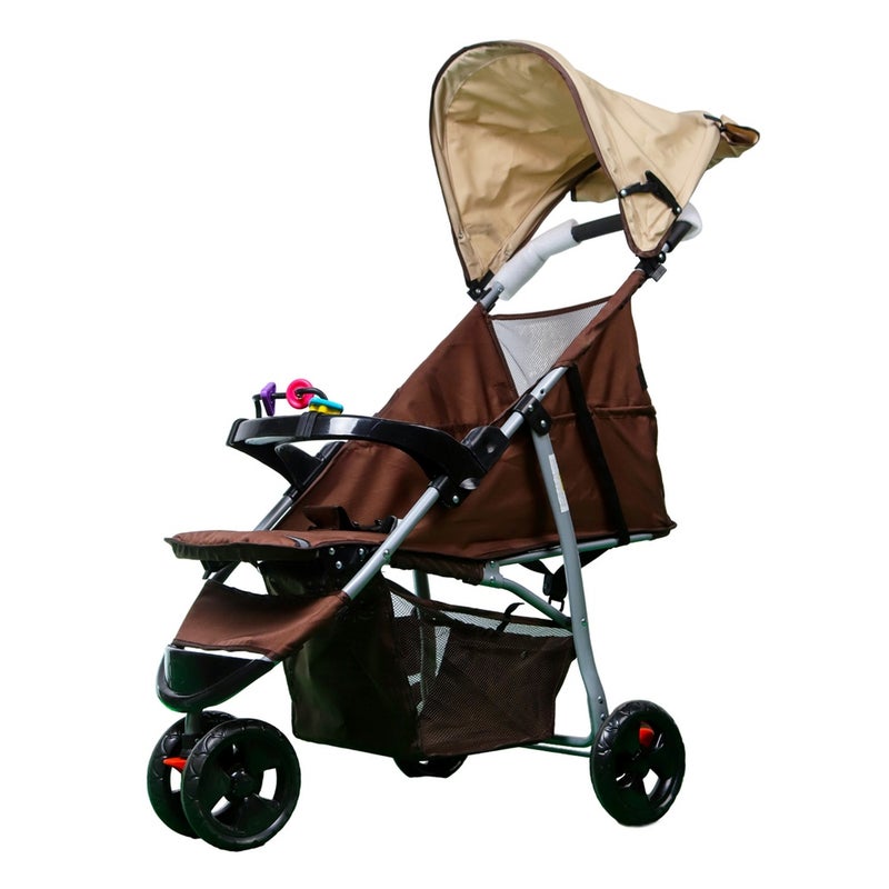 عربية اطفال بثلاث عجلات اللون الكاكي - A517 - Image 3