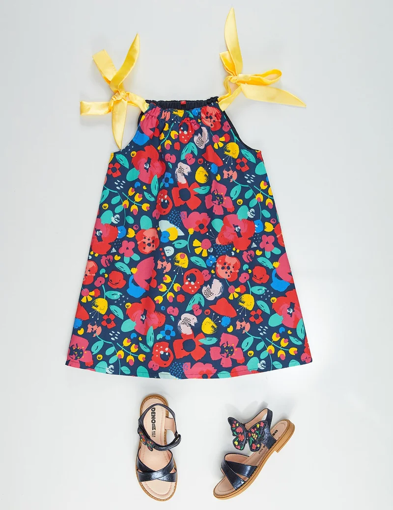 Denokids Floral Sleeveless Dress