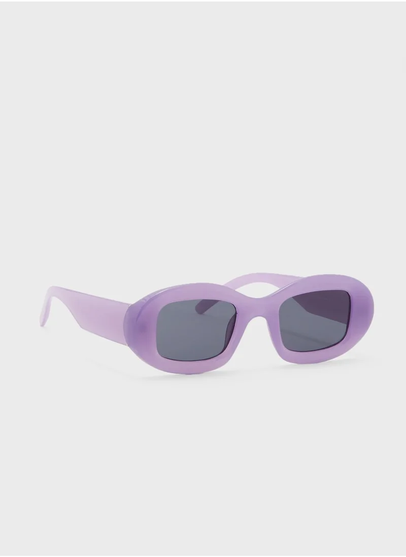 جينجر Oval Frame Sunglasses