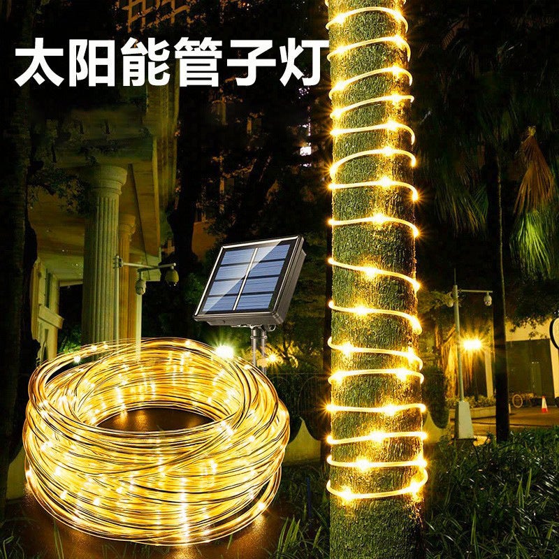Cross-Border Led Solar String Lights Pvc Hose Sub-Lights Leather Tube Lights Outdoor Waterproof Courtyard Small Lanterns Decorative Light Strings - Image 2