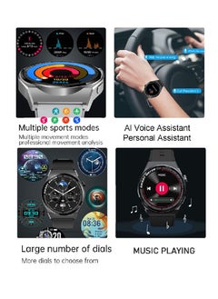 Zoom Plus Bluetooth Call Sports Fitness Tracker Heart Rate Monitor IP67 Waterproof Smartwatch For IOS Android Silver  - Image 3