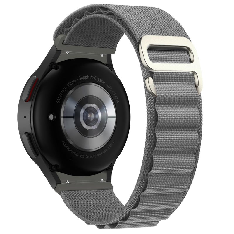 NESLIN 20mm Alpine Loop Nylon Strap Compatible with Samsung Galaxy Watch 7/6/5/4/FE/5 Pro/6 Classic – Rugged Replacement Band 40–47mm - Image 1