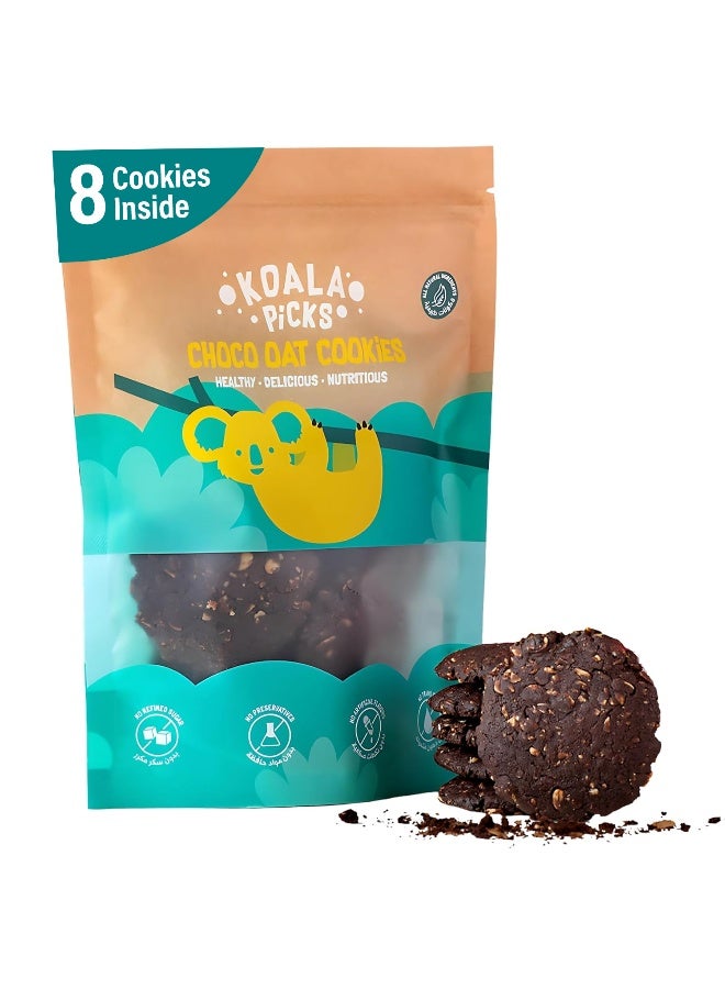 Koala Picks Choco Oat Cookies - 8 pcs/pack - Delicious Chocolate Made from All-Natural Ingredients, Perfect for Snacking and Sharing, Free from Artificial Flavor and Preservatives - Image 1