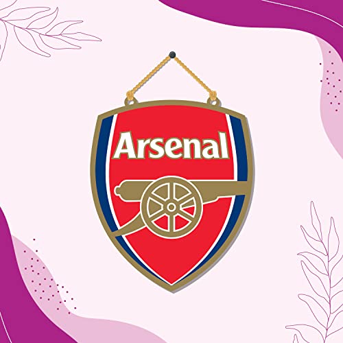 Bhai Please Arsenal Wooden Wall Decor | Hanging | Wall Art | Wooden Hanger for Living Room | Bedroom | Office - For Home Decor, Gift (Arsenal) - Image 5