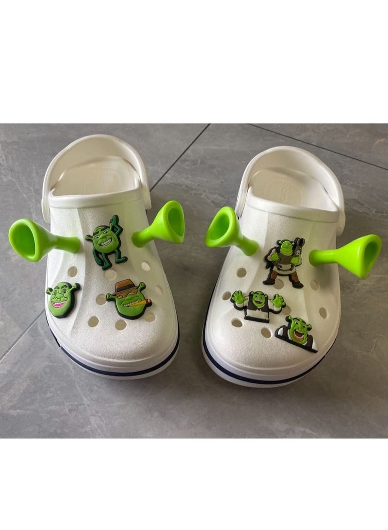 SYOSI Croc Shoe Decoration Charms, 12 Pcs Croc Charm for Shoe Buckle Party Favors ​Mini Charm Bracelet Wristband for Men Women Kid - Image 2