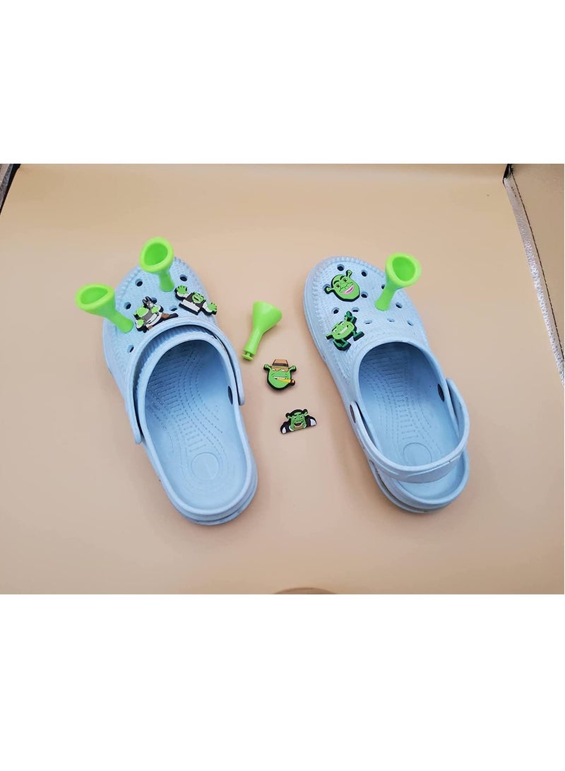 SYOSI Croc Shoe Decoration Charms, 12 Pcs Croc Charm for Shoe Buckle Party Favors ​Mini Charm Bracelet Wristband for Men Women Kid - Image 3