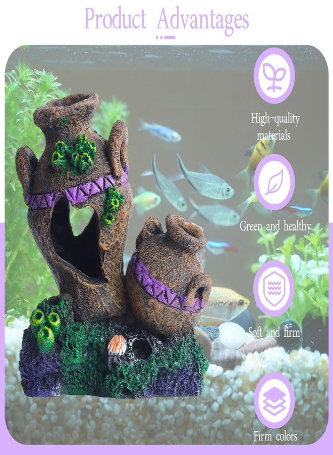 AnRui Classical Style Aquarium Decoration, Cute Betta Fish Tank Decor Resin Aquarium Ornaments for for Small Fish, Shrimp, Goldfish and Reptiles Habitat - Image 5