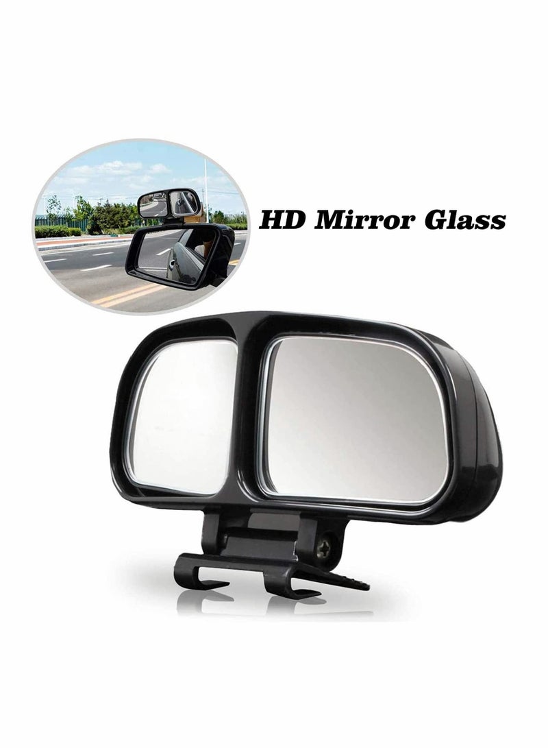 2 Pcs Blind Spot Mirrors, HD Glass Adjustable Rear View Mirror,Car Auxiliary Universal Wide Angle Mirrors Rear View Mirror Mirror Universal for Cars, Trucks, SUVs - Image 2