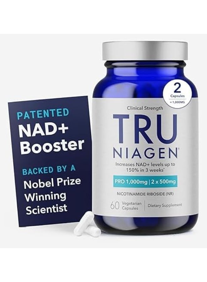 ترو نياجين مكمل TRU NIAGEN PRO NAD+ لمكافحة الشيخوخة وتجديد الخلايا، 1000 مجم - Image 1