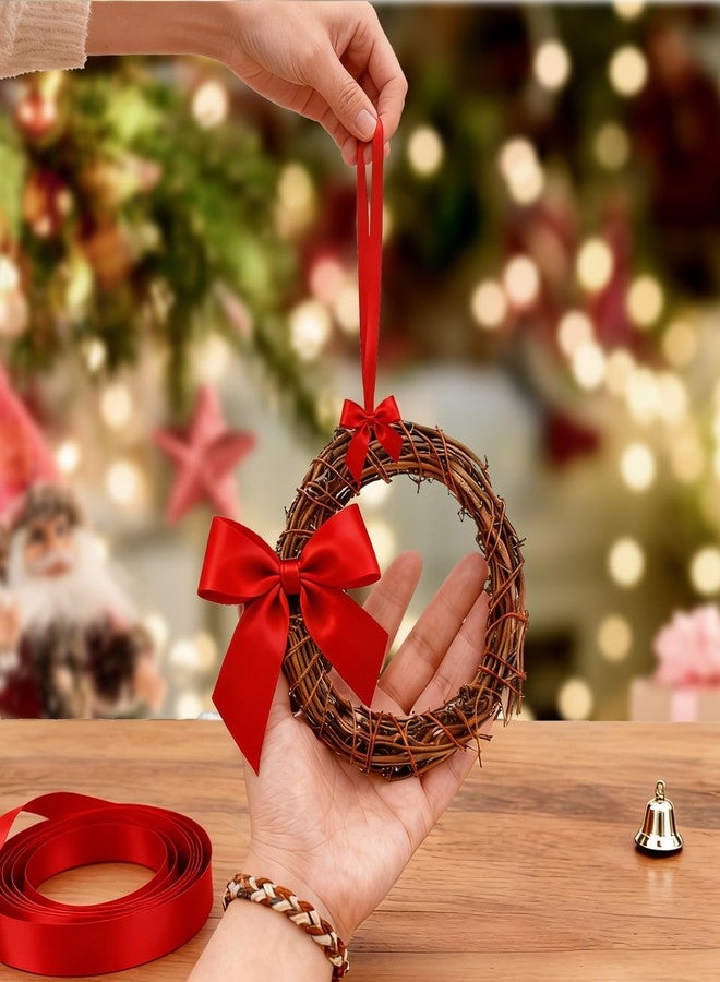 Gabrella 6 Pcs 4 Inch Natural Grapevine Wreaths, Hand-Woven Vine Branch Wreath, Rattan Wreath for DIY Crafts, Christmas Decorations, Home & Event Styling Party Wedding Decor - Image 5