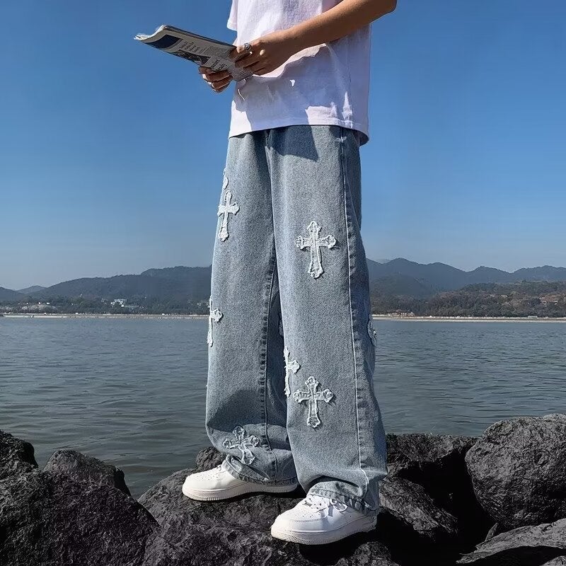 Unisex Casual Daily Denim Jeans - Image 3