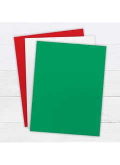 PrintWorks Printworks Holiday Cardstock, 67lb Heavyweight Cardstock, Includes Red, Green, and White Cardstock, 200 sheets total, Perfect for Christmas Cards, Gift Tags, Party Announcements & Craft  - Image 2