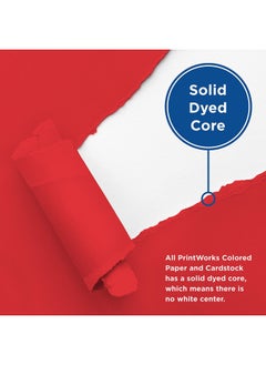 PrintWorks Printworks Holiday Cardstock, 67lb Heavyweight Cardstock, Includes Red, Green, and White Cardstock, 200 sheets total, Perfect for Christmas Cards, Gift Tags, Party Announcements & Craft  - Image 5