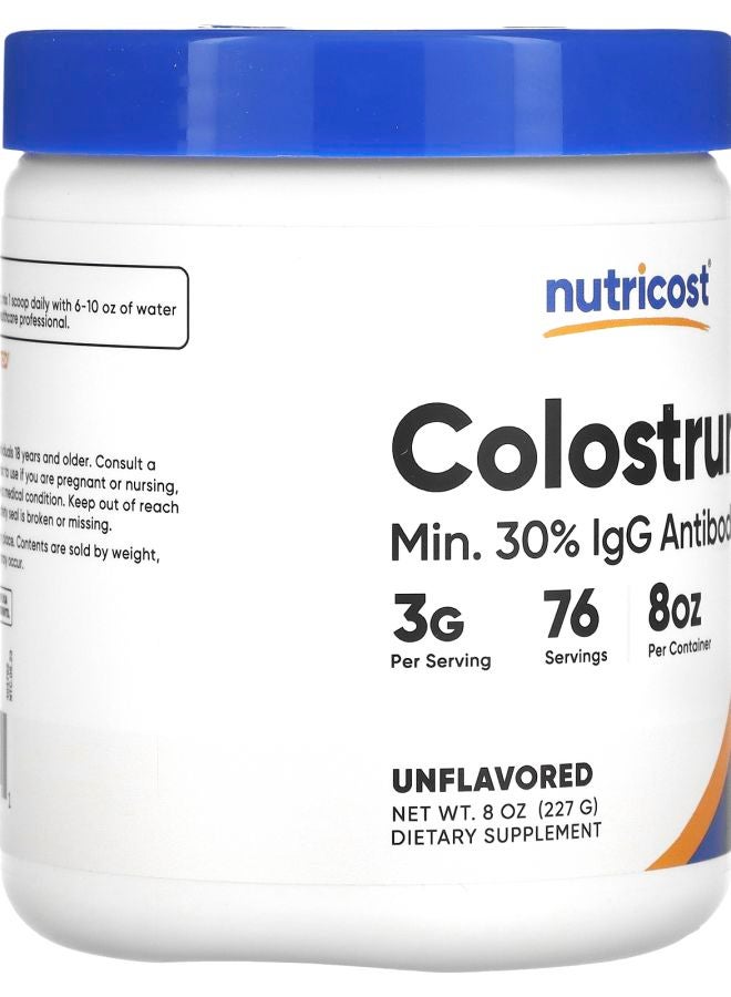 Nutricost Colostrum Unflavored 8 oz (227 g) - Image 2