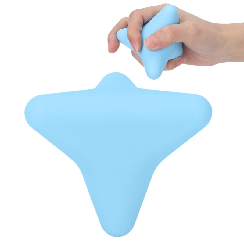 Silicone Massage Ball: Blue, Moderate Hardness Silicone, Reduce Stiffness - Relieve Joint Pain, Fascia Ball for Hand Muscle Relax, Physical Therapy, Stress Relief - Image 1