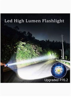 Arabest Super Bright Rechargeable LED Flashlights, 90000 Lumens XHP70.2 Tactical Flashlight, 10000mAh Parallel Battery, Zoomable&IPX5 Waterproof  - Image 4
