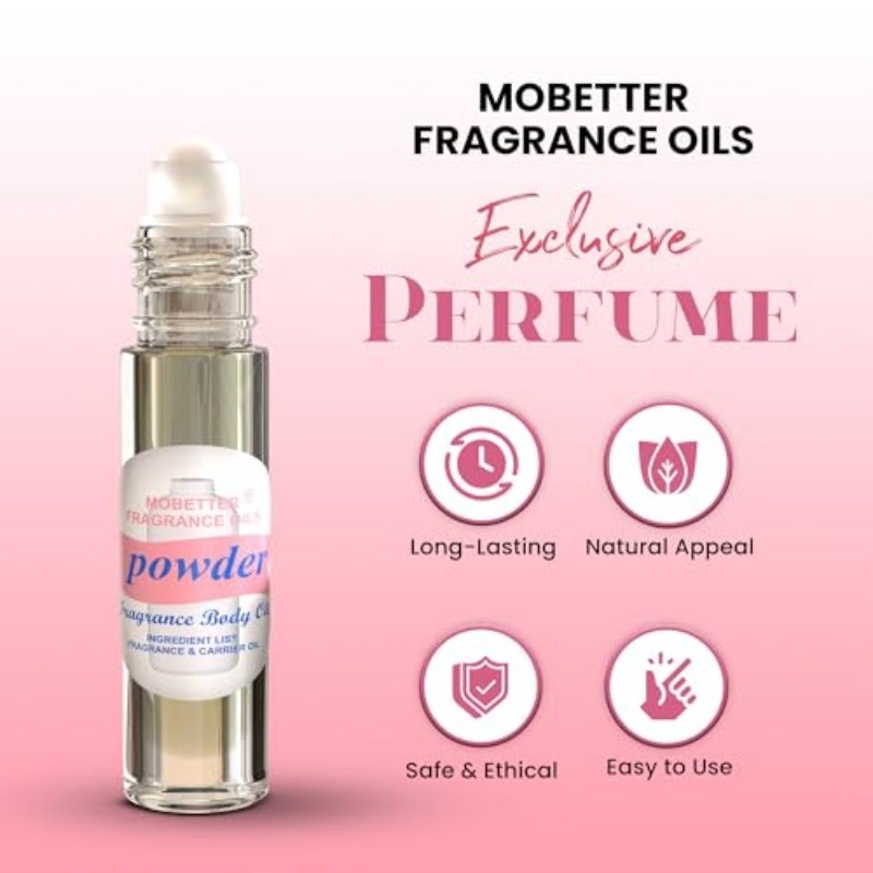 Powder Fresh Scent Unisex Body Oil - Image 3