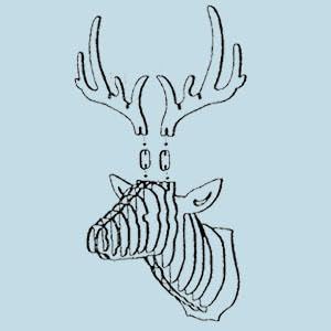 NB Crafted Wall Hanging Deer Head showpieces for Home Living room Restaurants Decoration and Wall Mounted Home Decors Pack of 1Wood - Image 4