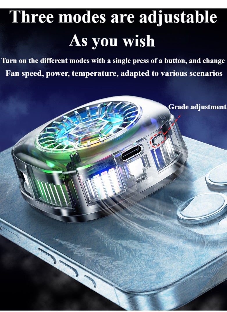 Healife Magnetic mobile phone cooler, iPad mobile phone cooling fan with semiconductor cooling chip, universal mobile phone radiator suitable for Tiktok live broadcast, outdoor Vlog, mobile games  - Image 4