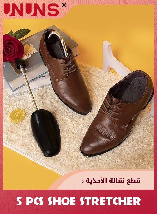 UNUNS Shoe Stretcher,5 Pairs Adjustable Length Men Shoe Tree,Plastic Shoe Tree For Men Size Plastic Practical Portable Shoe Support With Tension Spring Coil - Image 5