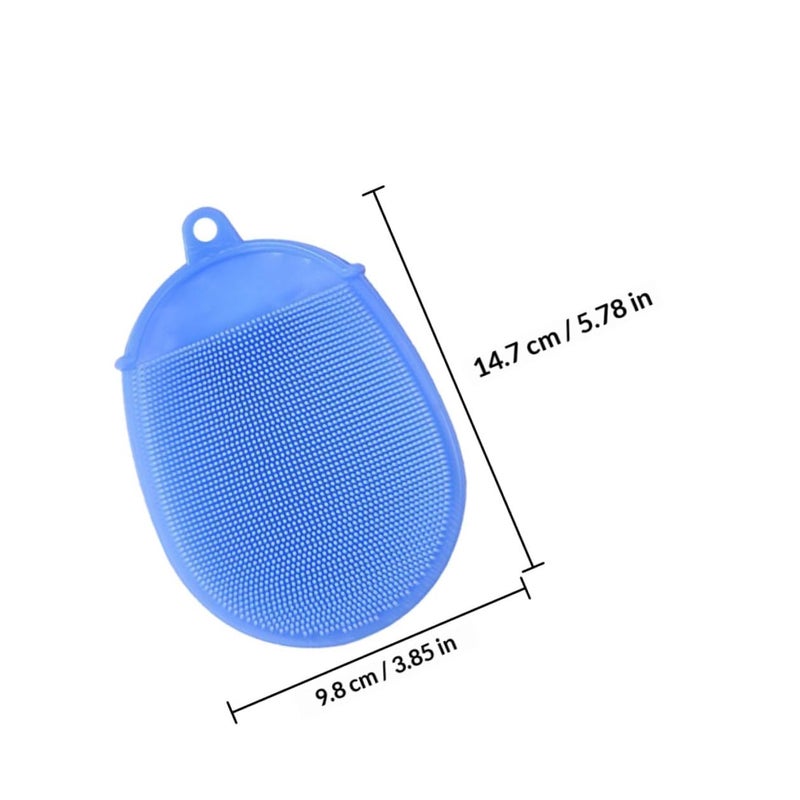 2Pcs Silicone Exfoliating Bath Brush With Massage Nodules Soft Body Scrubber For Skin Care - Image 3